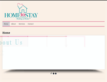 Tablet Screenshot of hometostaypa.com